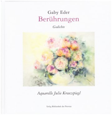 Buchcover mit Blumen aus Aquarell