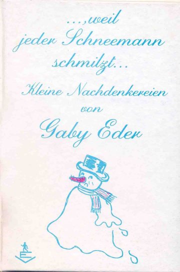 Buchcover mit schmelzenden Schneemann